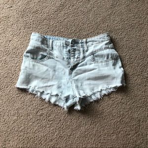 High Waisted Jean Shorts